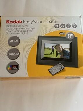 Kodak Easyshare Sv811 Digital Picture Photo Frame 8” 128 Mb 800x480 W/remote